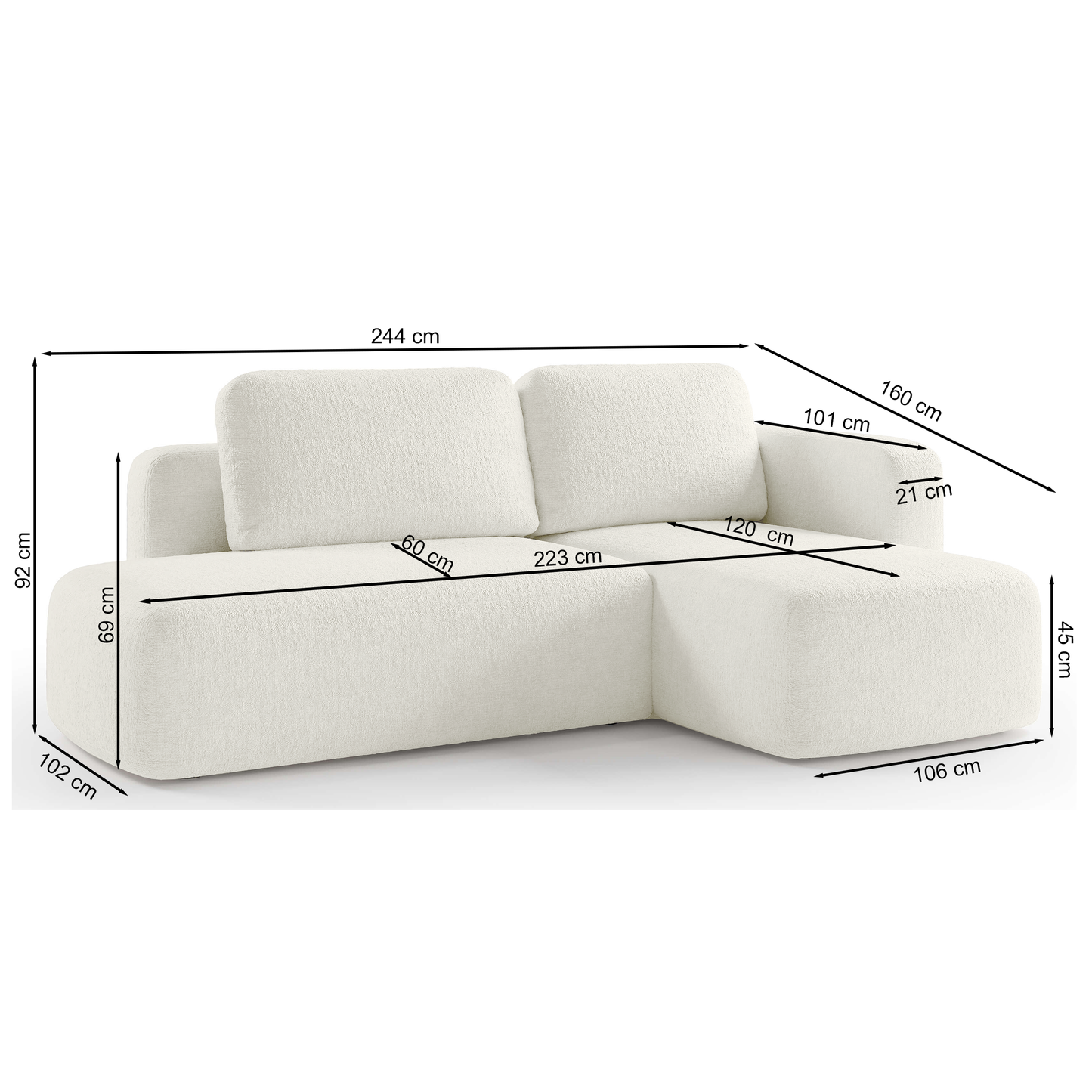 Kampinė sofa Selen 