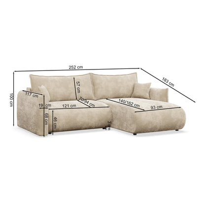 Kampinė sofa Infiniti