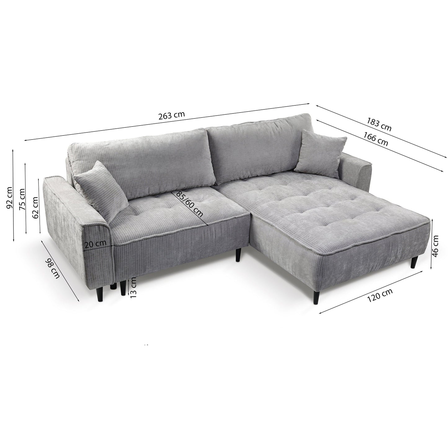 Kampinė sofa Elys