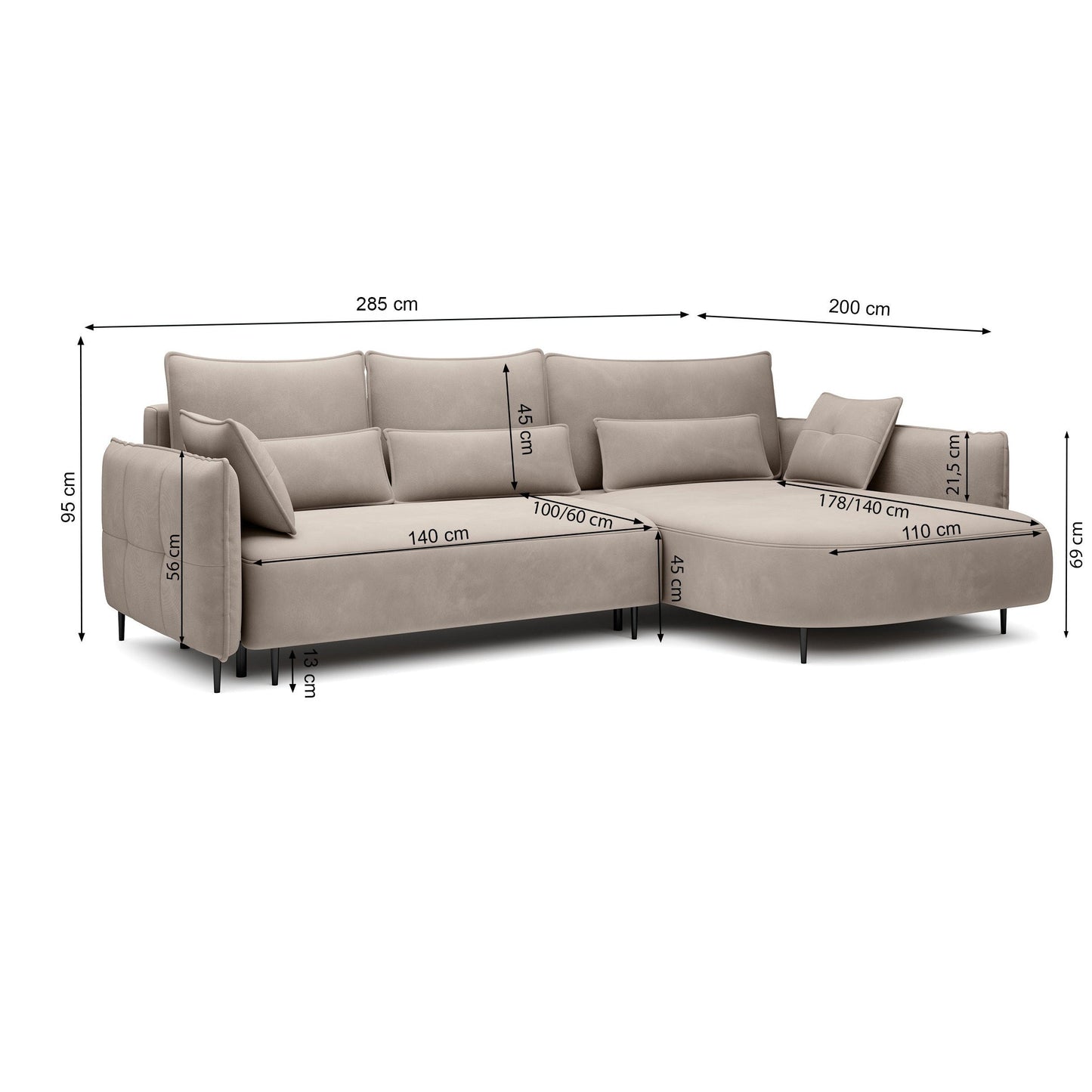 Kampinė sofa Aria