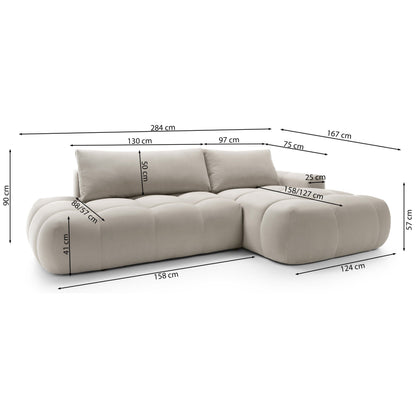 Kampinė sofa Nuvia