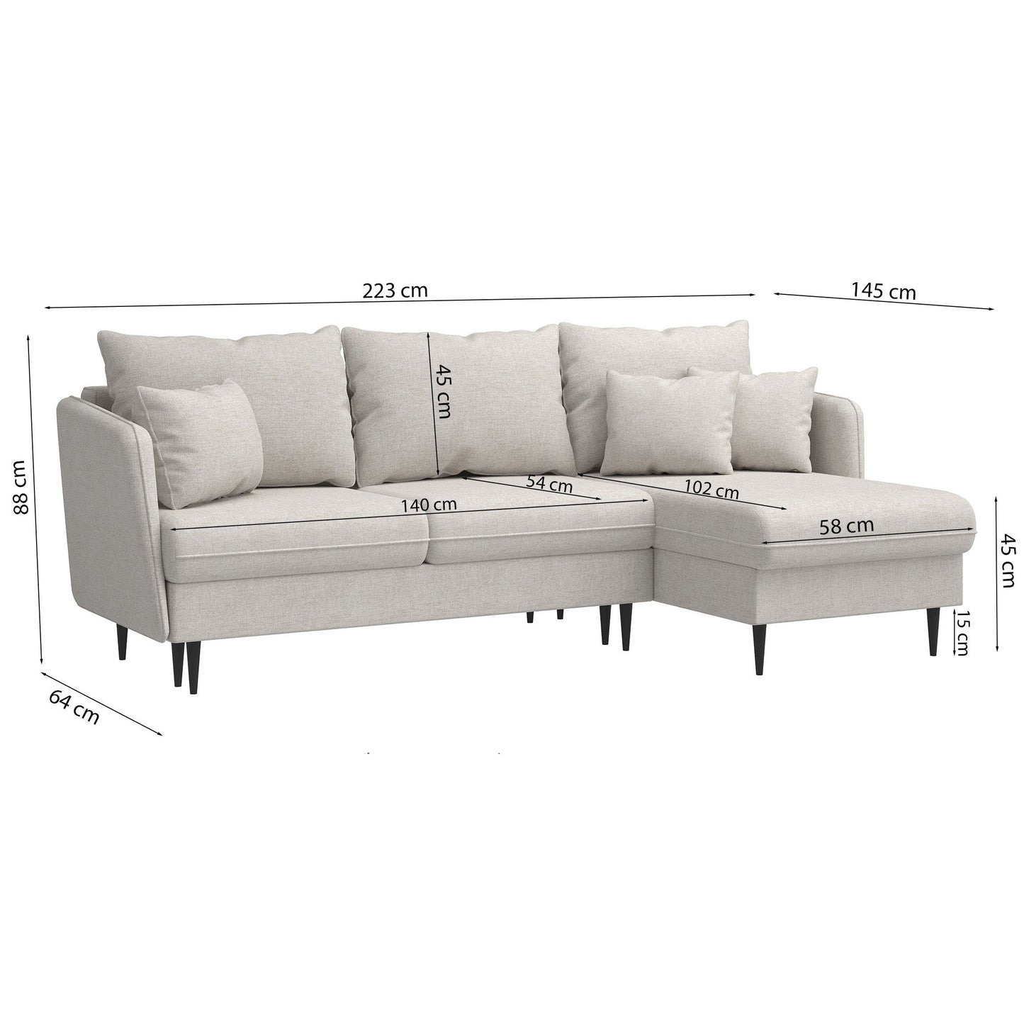 Kampinė sofa Noria