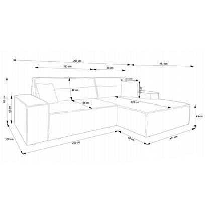 Kampinė sofa Elara