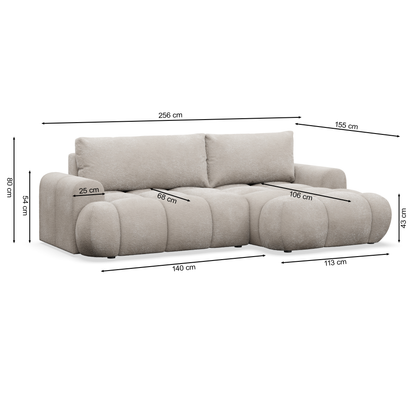 Kampinė sofa Nuvia Mini