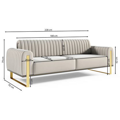Trivietė sofa Parissa